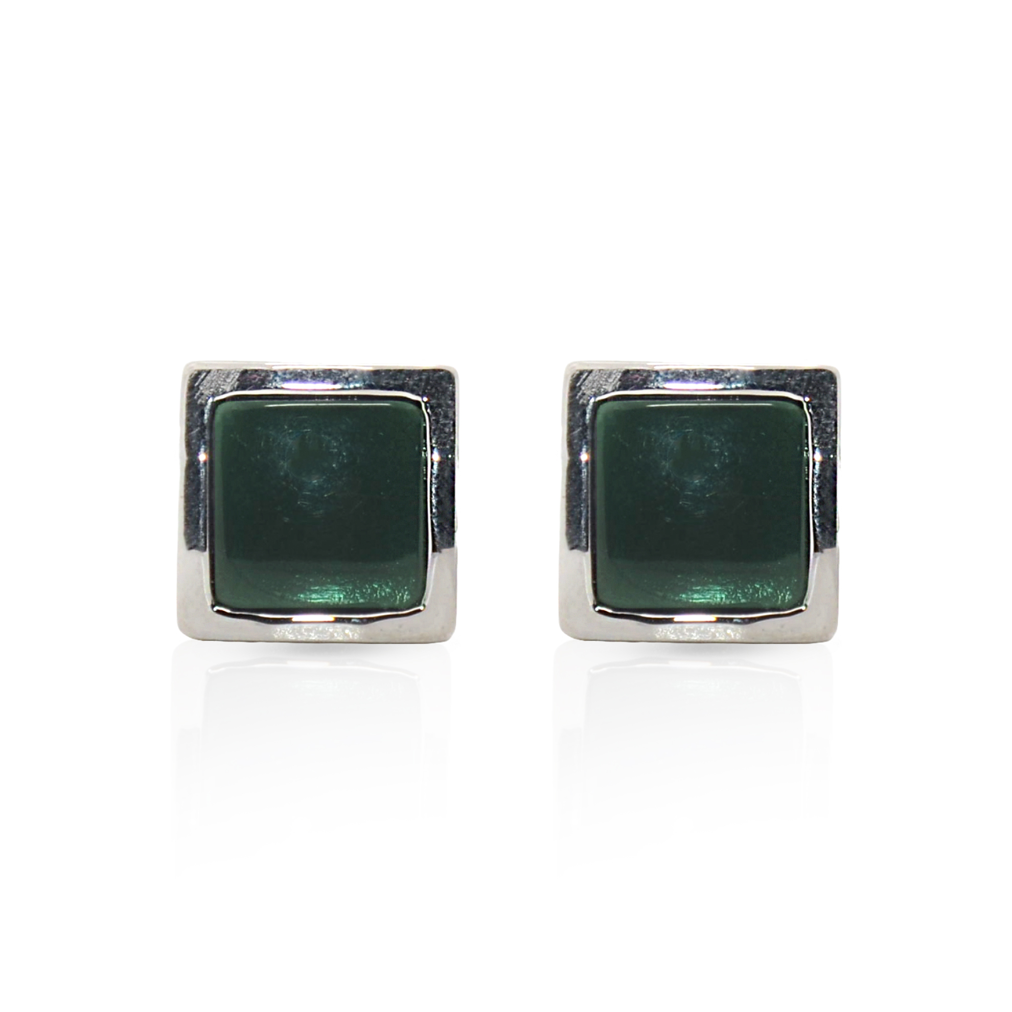 Cufflers Novelty Black Box Cufflinks with Free Gift Box – CU-2028 – Green