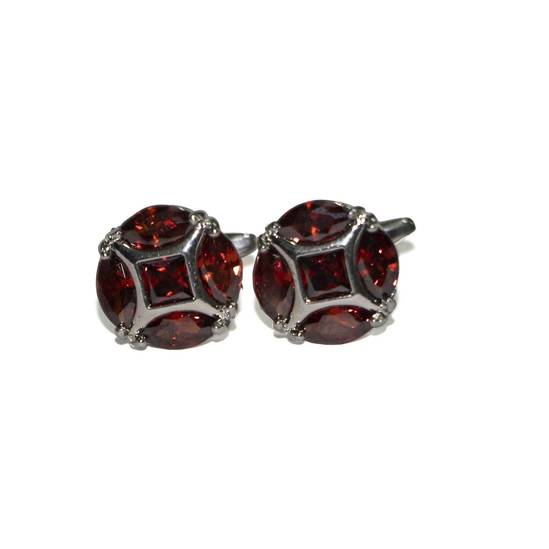 Cufflers Modern Cufflinks for Men’s Shirt with a Gift Box – CU-3005 – Red