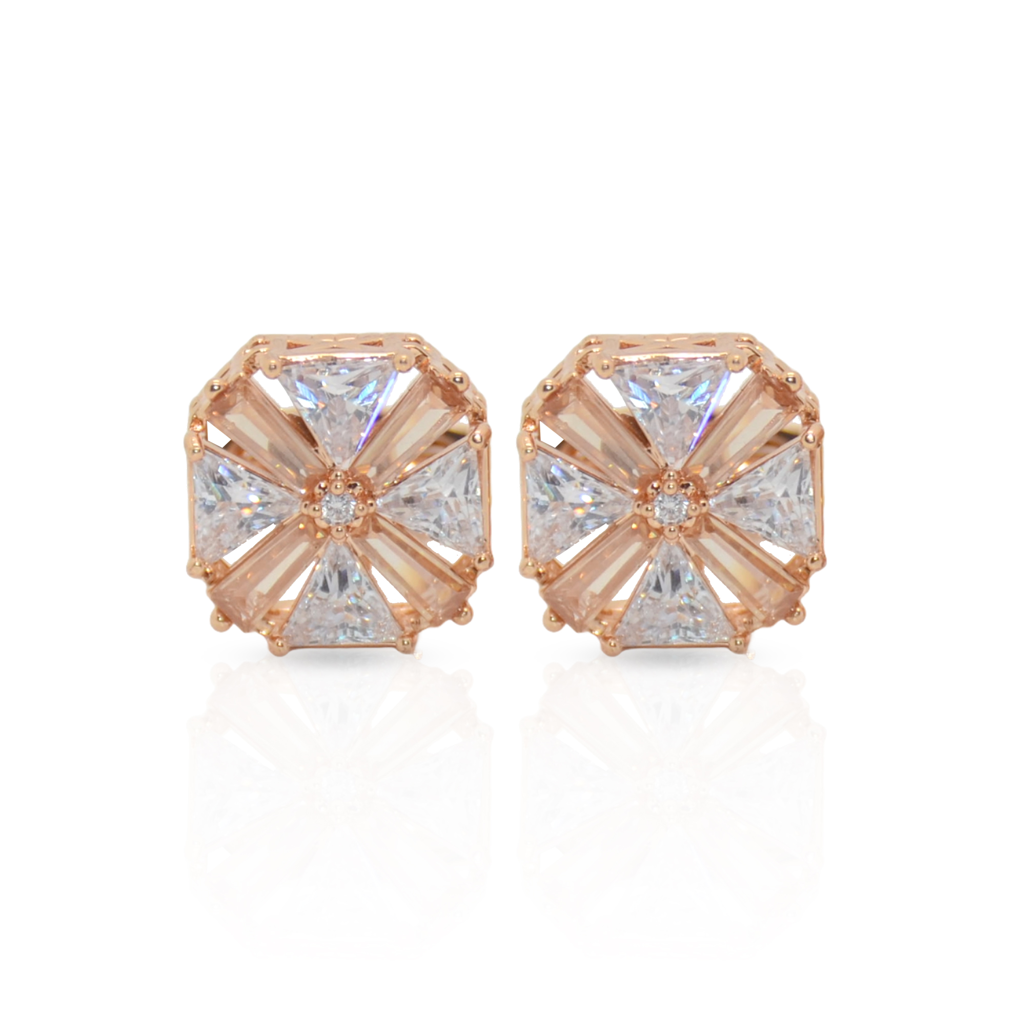 Cufflers Modern Gold Hexagon Cufflinks with Free Gift Box – CU-3006